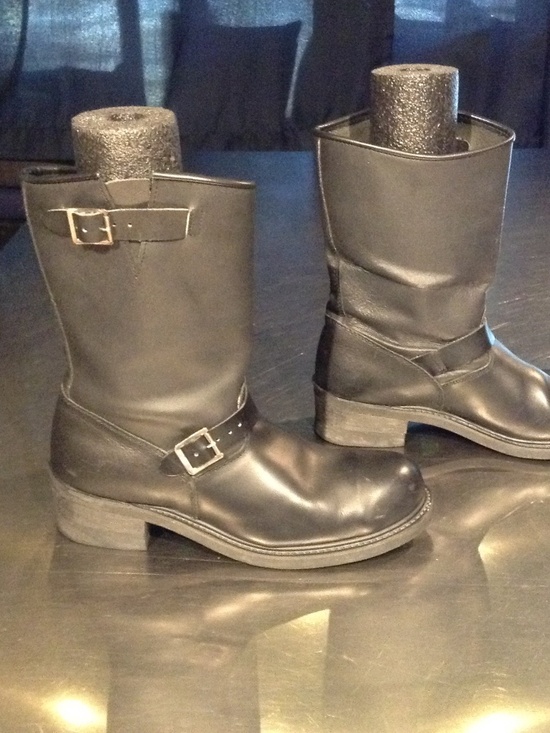 VTG Engineer Boots Men’s Sz 11 D Black Leather Steel Toe Oil Resistant Korea main image 6